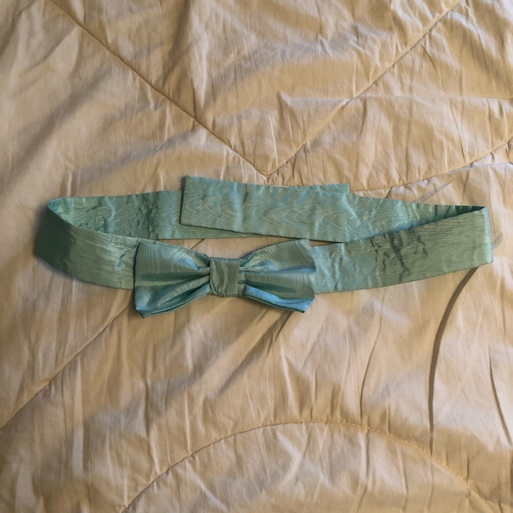 Vintage Taffeta Bow Belt